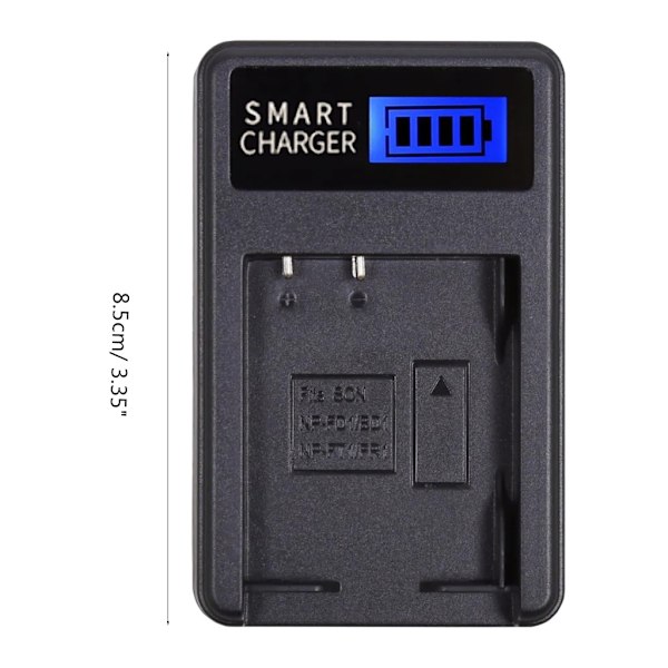 NPBD1 Kamera Batteri LCD USB-oplader til Cyber-shot DSCP100, DSCP120, DSCP150, DSCP200 Kameraer Bærbar og praktisk