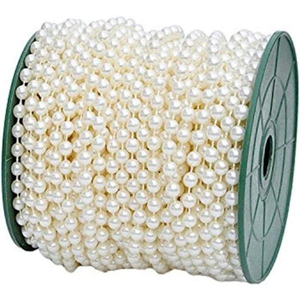 5mm Faux Pearl Beads Garland Pearl Bead Roll Strand for Wedding Party Decoration