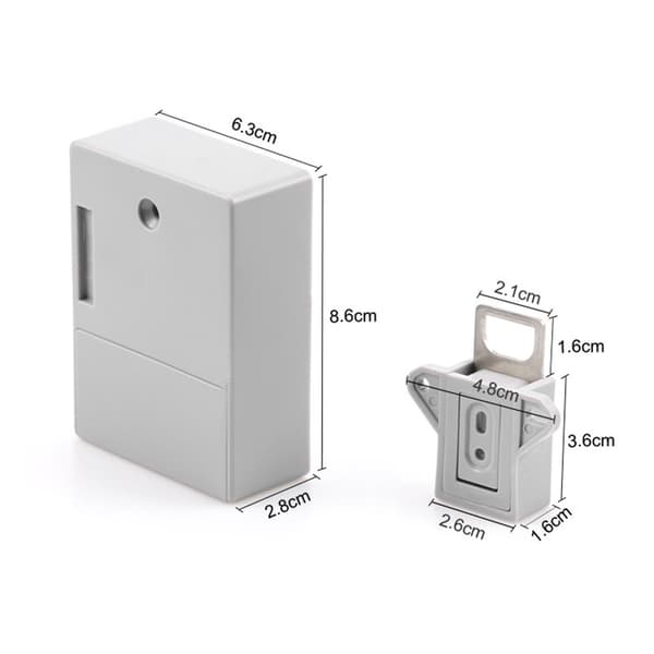 Intelligent elektronisk sensorlås Automatisk låsning Sikker Ingen stansning ABS Smart induktionslås