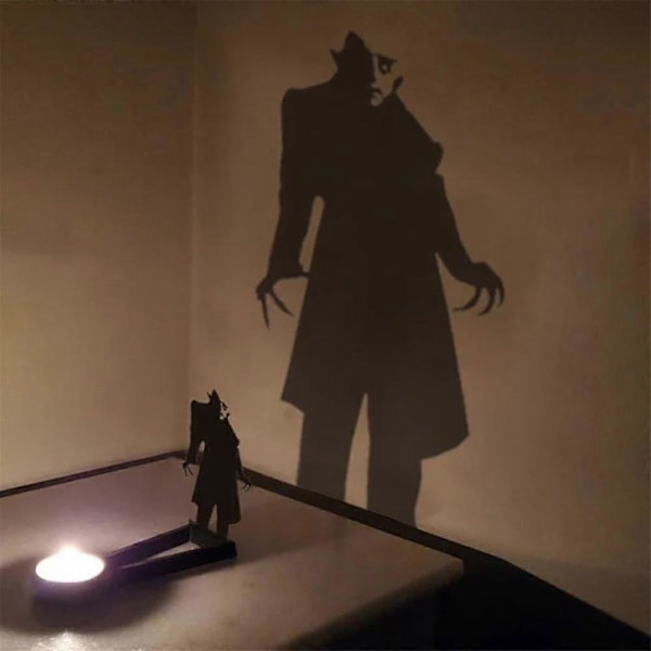 Nosferatu Lyslykt, Halloween Horror Lysestake Tealight Kaster Party Dekorasjon C