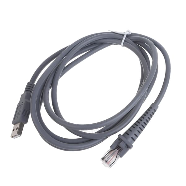 USB-forbindelseskabel Lang Længde Udskiftningsdatakabel 2m/7FT Velegnet til GD4130 QD2100 GBT4100 Scannere Holdbar