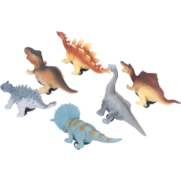 6 stk. Dinosaurer Træk Tilbage Biler Børns Model Simulation Brachiosaurus Tyrannosaurus Legetøj{wh} 0.4