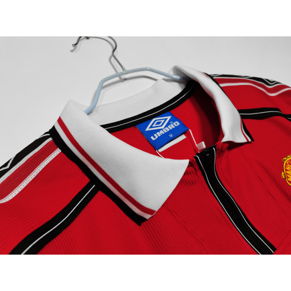 Retro Legend 98-99 Manchester United skjorte lang arm Beckham NO.7 Carrick NO.16 Carrick NO.16 L
