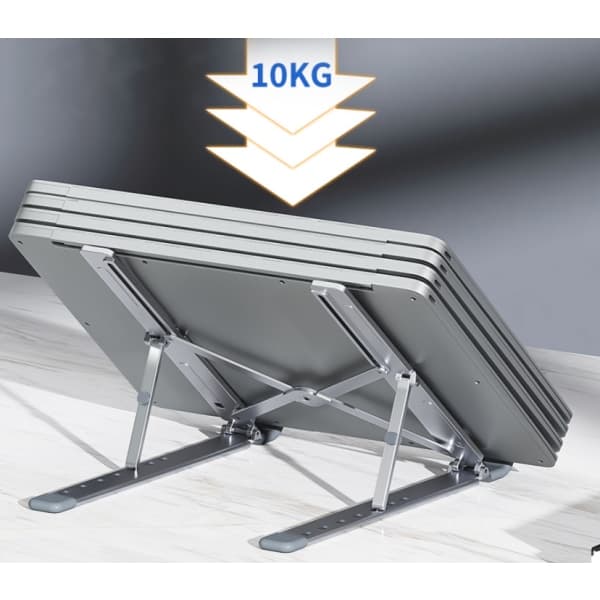 Stativ för bärbar dator och surfplatta + lätt och tålig aluminiumstruktur