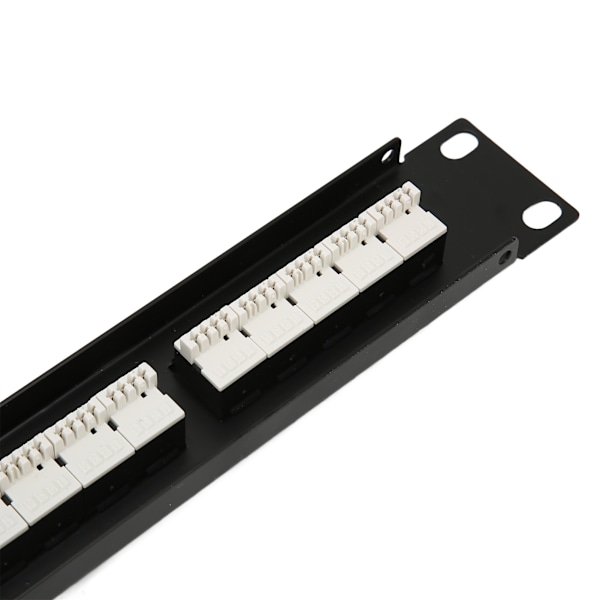 RJ11 Gjennomgående Hull 25 Porter Anti-Interferens Gullbelagt Pin CAT3 Patch Panel for 19 Tommers Stativskap 0.7