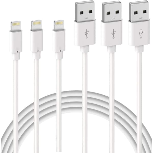 2-meters laddningskabel, USB till Lightning-kabel
