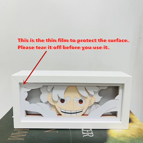 3D Anime LED Valolaatikko One Piece Zoro Luffy Toimintahahmo Leluja Huoneen Sisustus Tunnelma Pöytävalaisin Lapsille Syntymäpäivälahja Nika Luffy A Nika Luffy A RGB Colors Light