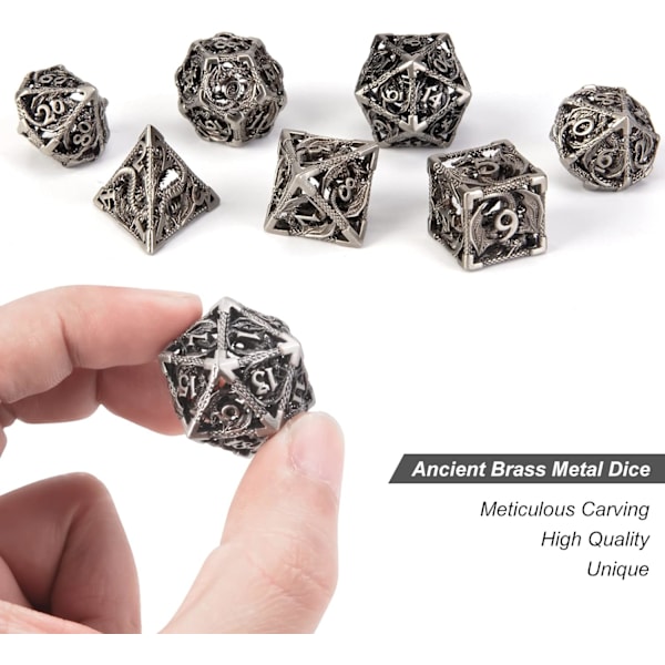 Onttometalliset D&D-nopat, Steampunk-tyyliset monitahoiset nopat 7 osaa