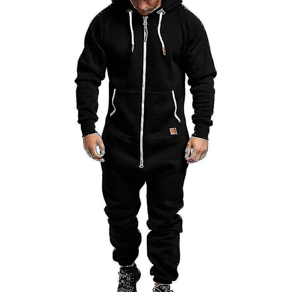 Männs Jumpsuit Black