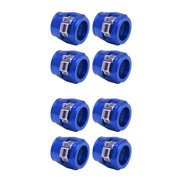 1/2/3/5 4-delad aluminium slangklämma - enkel att installera blå AN6.4pcs blue AN6.4pcs 2PCS