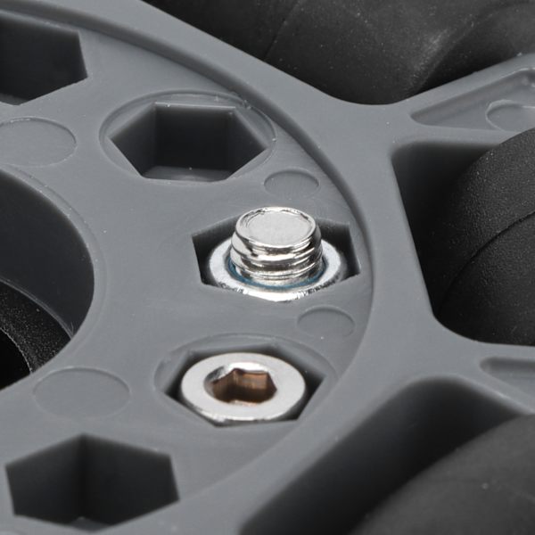 100mm Kestävät Nylon-Kumi Laakerirullat Omni-Pyörät Robottikilpa-Autojen Pyörille 14041