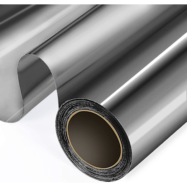 Enkelriktad spegelfilm fönster insynsskydd dagtid anti UV solskydd värmekontroll reflekterande fönstertoning Svart silver Black silver 40x100cm