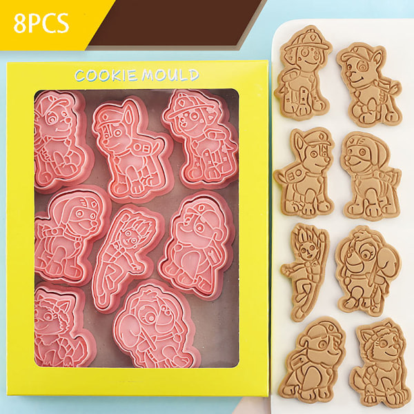 IC PAW Patrol Biscuit ter Set Plast ting Mold Kjeks Bakverk Mol