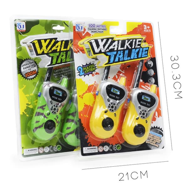 To grønne. Oppladbare Walkie Talkies Barn Voksne,