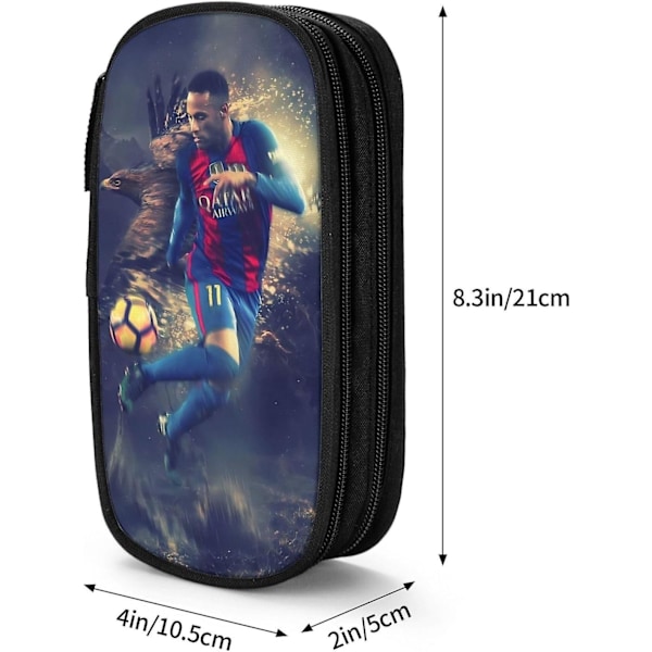 #7 Mbappe #10 Stor kapacitet pennetui til kontor, universitet, stor opbevaringspose, taske, holder, æske, makeuptaske BD-0033-WELLNGS style16