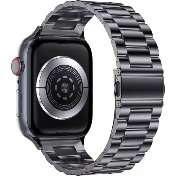 Metalrem til Apple Watch Ultra/2 49mm 9 8 7 45mm 41mm Rustfrit stål armbånd i høj kvalitet til iWatch 6 5 4 3 SE 44mm 42mm 40mm Starlight