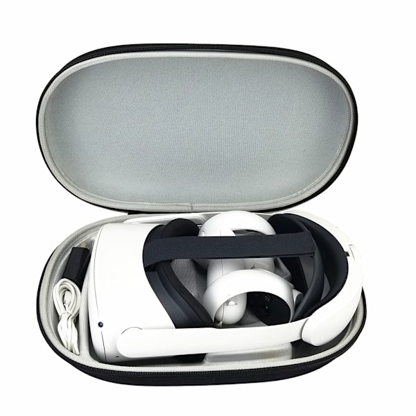 Justerbar til hoved Elite-rem og Oculus Quest 2 All-in-one VR-headset opbevaringspose til Oculus Quest 2