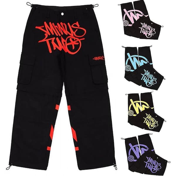 Minus Two Overaller Vida Ben Goth Workwear Herr Y2k tar Alt Röd Red S