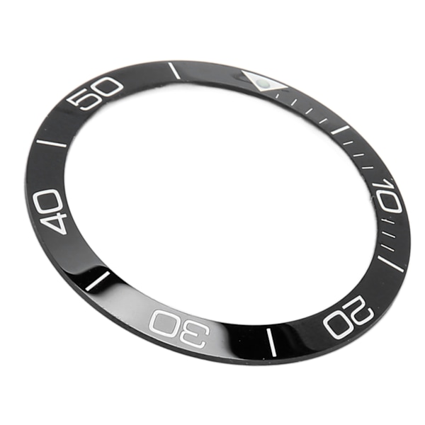 Keramisk Urbezel Ring Professionel 38,6 mm Urbezel Indre Reservedele Tilbehør til Reparationsmand Sort Base Hvid Nummer Prikket Linje