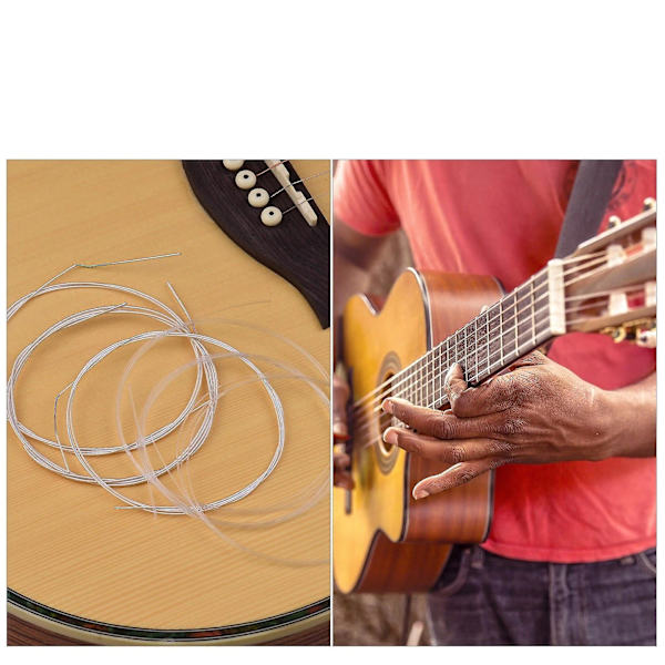 Klassiske guitarstrenge krystal nylonkerne kulstof
