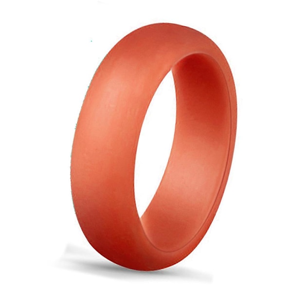 7 stk. Damer Mode Silikon Blød Glitter Finger Ringe Fest Smykker Gave Korall Coral US 9