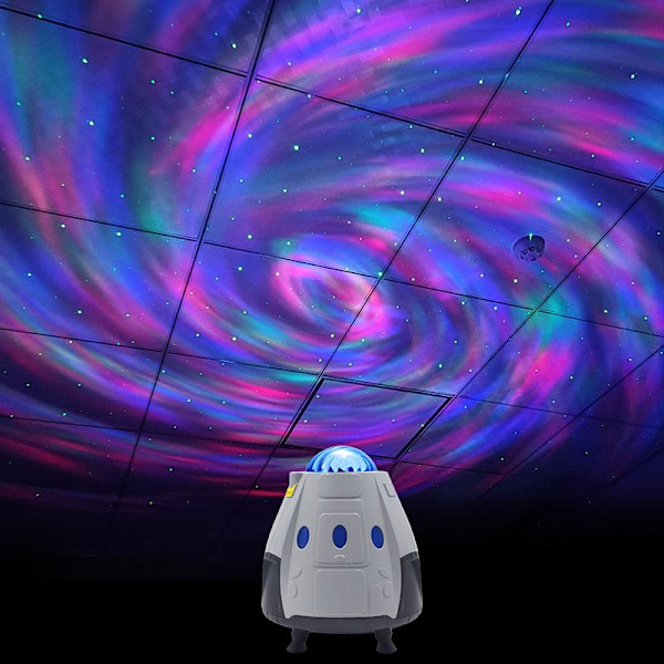 Stjerneprojektor Romskip LED Nattlys Stjernehimmel Lampe{BT} multifärg multicolor