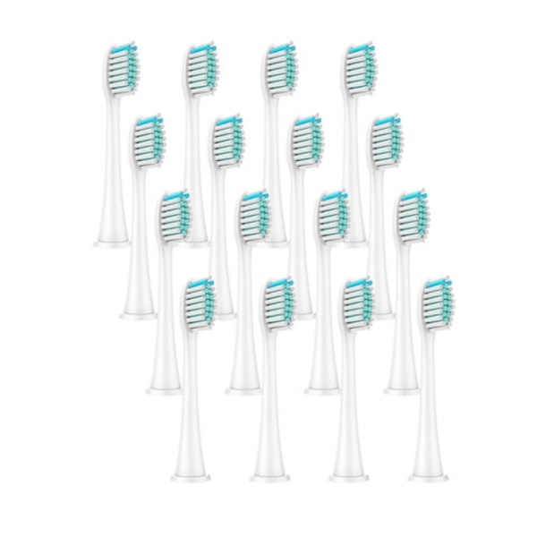 16-pakning erstatningshoder for Philips Sonicare Series 3, 6, 9 White Vit