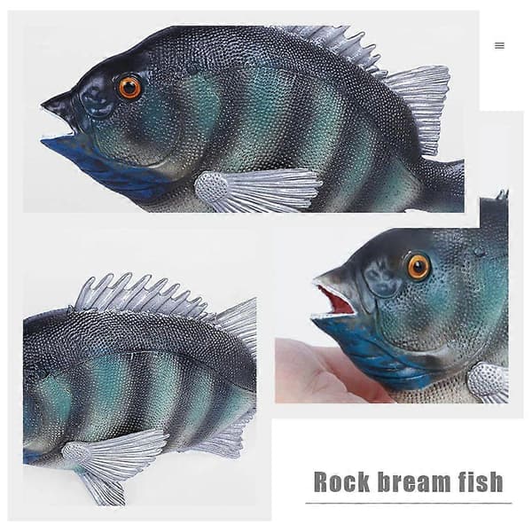 Simuleringsmodell av fisk, havsbraxen, prydnad, marin djurmodell, plastfiskmodell Multi 4x9x16.2cm