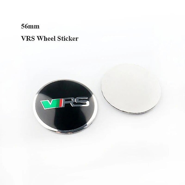 4 st 56mm 60mm Bil Hjulcentrumkapslar Fälgdekal Navkapslar För Skoda Octavia 1 2 3 A5 A7 A Vrs Mk1 Mk2 Mk3 Tillbehör[qb] 4pcs VRS stickers