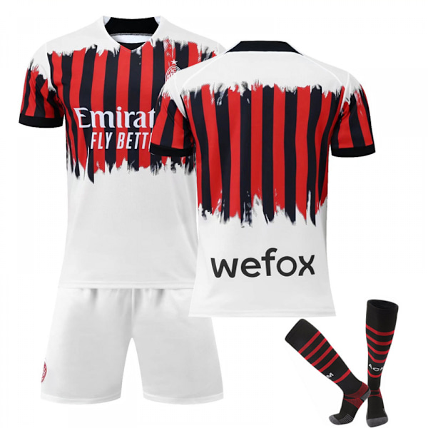 21/22 AC Milan 3 udebanetrøjer børn voksen fodboldtrøje træningstøj Blank Smooth M