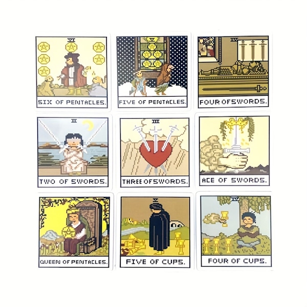 Fantasia kahdeksan pikselin tarot, 8-bittinen fantasia tarot 1pc