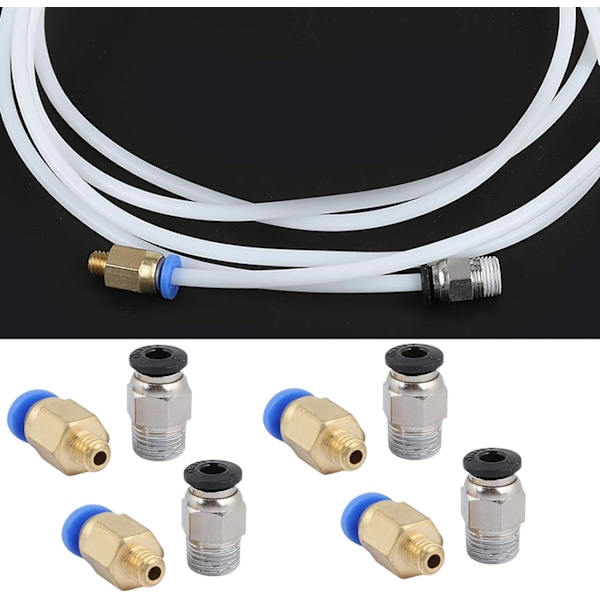 Ptfe-rør Pc4 M6 Quick Fit 2*Ptfe-rør 4*Pc4M6 Quick Fit 4*Pc4M10 lige pneumatisk fitting tryk