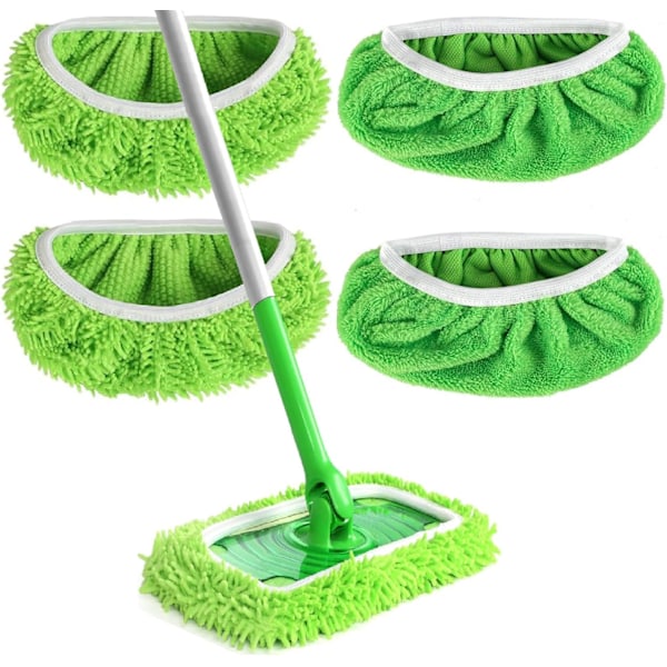 Återanvändbara moppdynor i mikrofiber, kompatibla med Swiffer Sweeper-ersättning för hushållsstädning 4