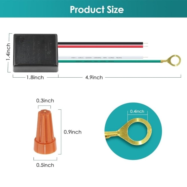 2-pack 3-vägs touchsensor dimmerbrytare