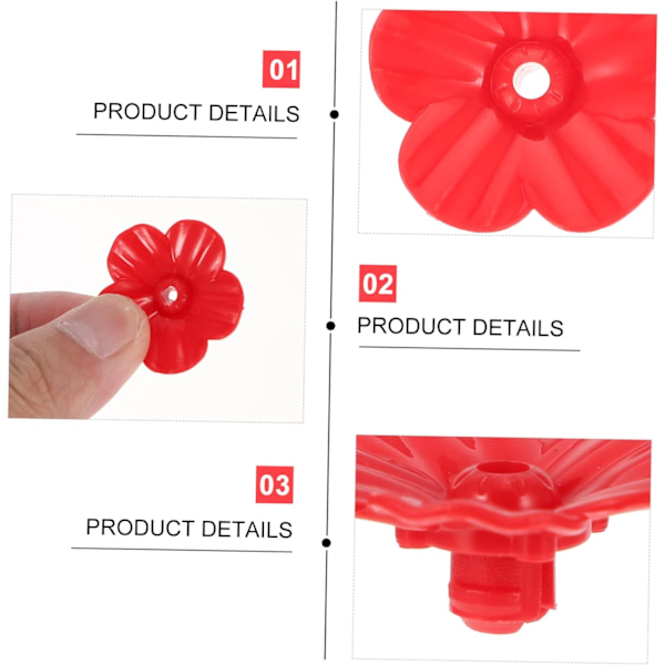 54 st fågelmatare blommor kolibri matare ekorrefoder matare portar ersättning glas fågelmatare kolibri matare delar Oriole