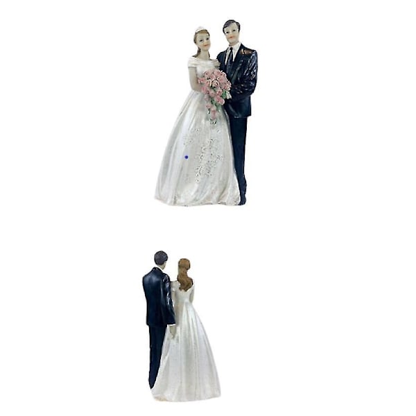 Bryllup Brudgom Harpiks Ornament Statue Kake Topper Bryllupsdekorasjon Sta style 5