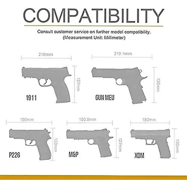 Universell taktisk hölster för högerhänta Molle pistolhölster Combat Airsoft bälteshölster Multicam för högerhänta (svart)