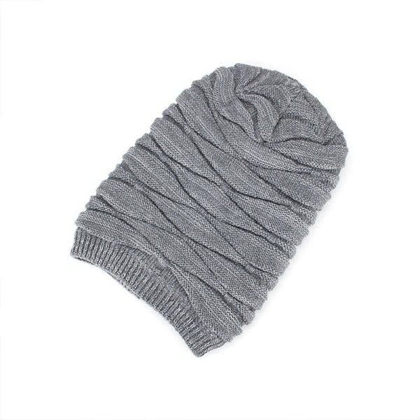 Lang Slouch Varm Lue, (svart) Unisex Lue Hette Dame Herre Vinter