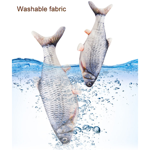Fladdrande Fisk Rörlig Fisk Plyschleksak med Ljus och Ljud Realistisk Fladdrande Fisk Vagglande Fiskleksaker Rörelse Katt Leksak Engine