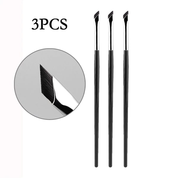 Päivitä terä eyeliner-sivellin ultraohut hieno kulma litteä kulmakarvasivellin silmän alle meikkisiveltimet tarkka yksityiskohtainen sivellin valkoinen Blade eyeliner -3
