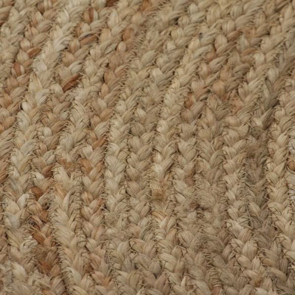 Punottu Jute-matto 90cm Pyöreä - Beige - Koti ja Puutarha