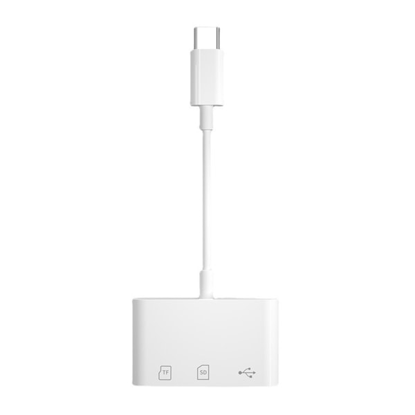 Typ C Minneskortläsare Hubb USB 2.0 Dockningsstation USB C OTG Adapter Universell OTG SD TF CF Adapter för Smartphone