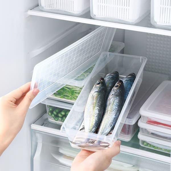 Matförvaringsbehållare Kylskåpslåda Plast Klar Behållare