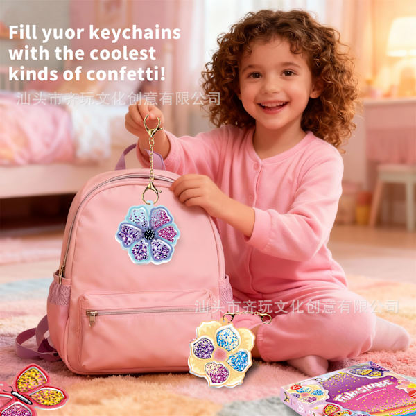 Roliga & Skaka Blommor DIY Glitterpysselkit