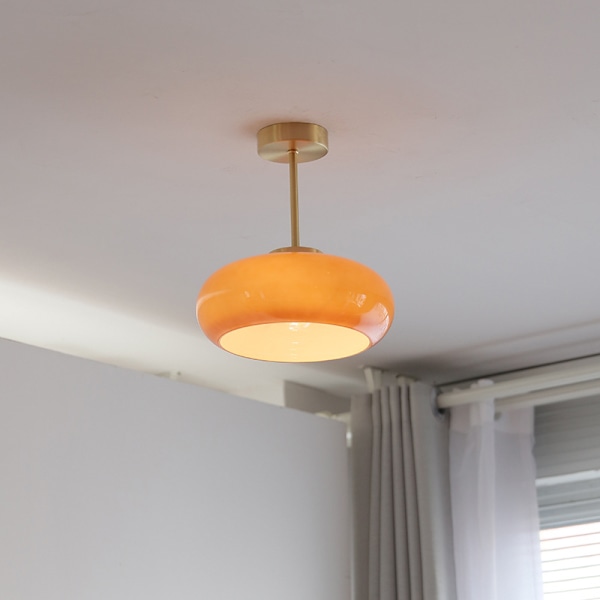 LED-taklampe, moderne og retro design, E27-sokkel, perfekt for stuen
