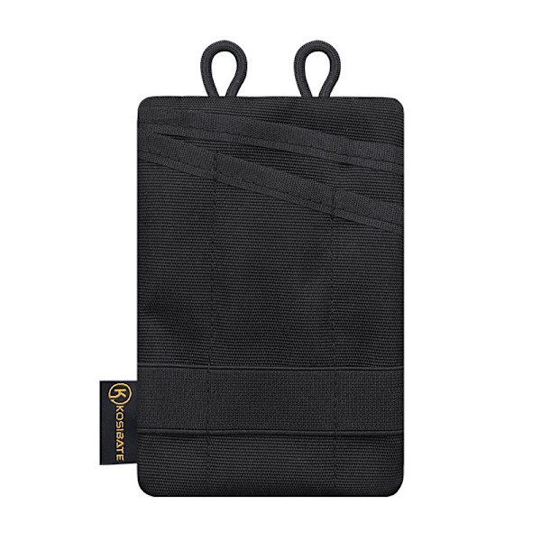 Taktisk EDC-Pouch Mini Plånbok Kort Nyckel Bälte Midjepack Bärbar Svart Svart Black