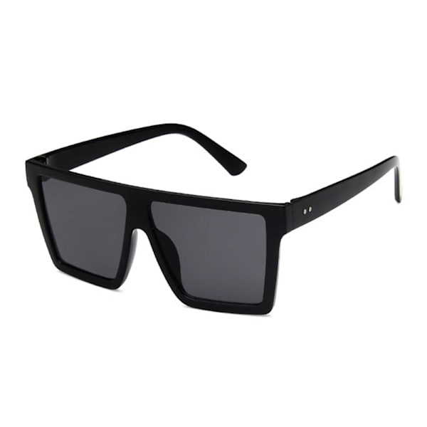 Trendy firkantede sorte solbriller sorte black