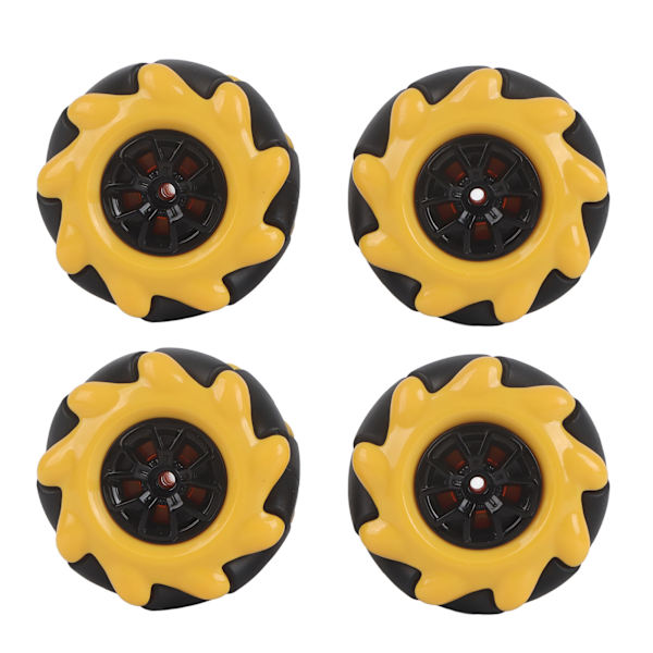 Mecanum-pyörän älykäs robottiauton osat ja lisävarusteet OmniDirectional DIY-lelukomponentit 48 mm (2 paria)