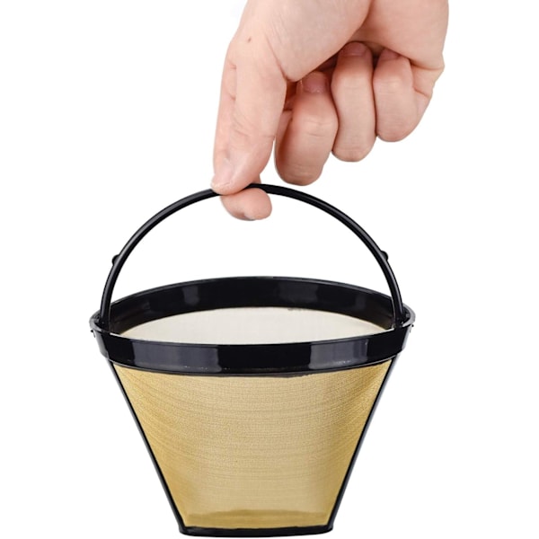 Genanvendeligt kaffefilter, 2 stk. Permanent kaffemaskinefilter til
