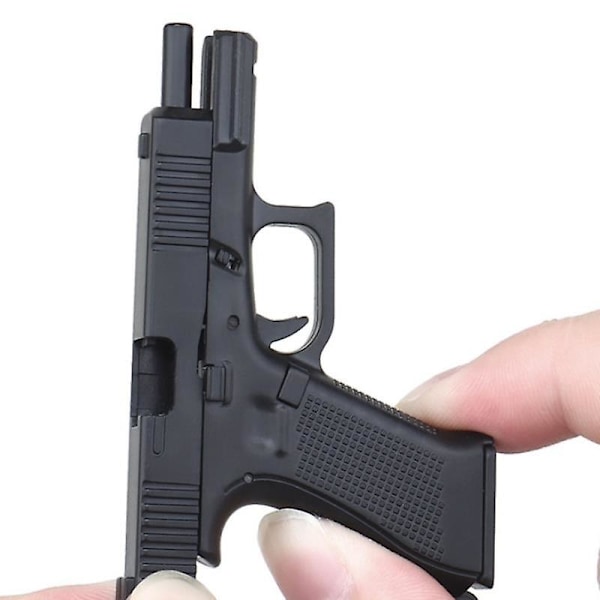 G45 nøglering Mini pistol form Taktisk nøglering Glock 45 model Plast nøglering Black